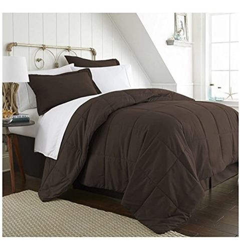 Ienjoy Home Bed In A Bag, Queen, Chocolate