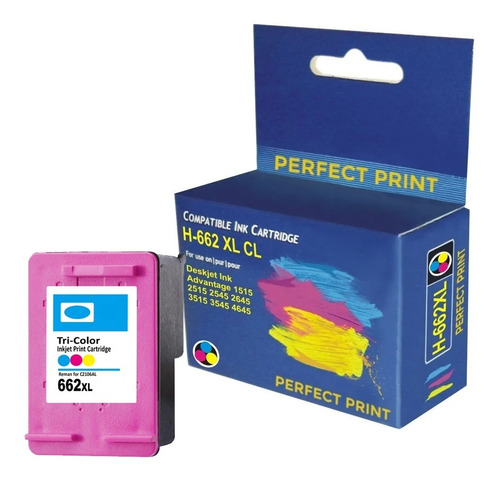 Cartucho De Tinta Genérico Compatible Hp 662xl Tricolor Nuev