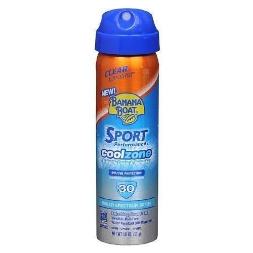 Pack De 2 Banana Boat Deporte Coolzone Chorro Continuo Spf