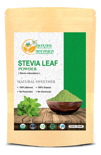 Herbs Botanica Polvo De Stevia Organico Extracto Puro Azucar