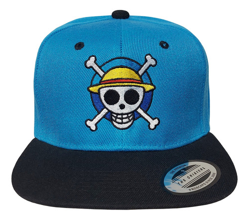 Gorra Plana Snapback Monkey D Luffy, One Piece.