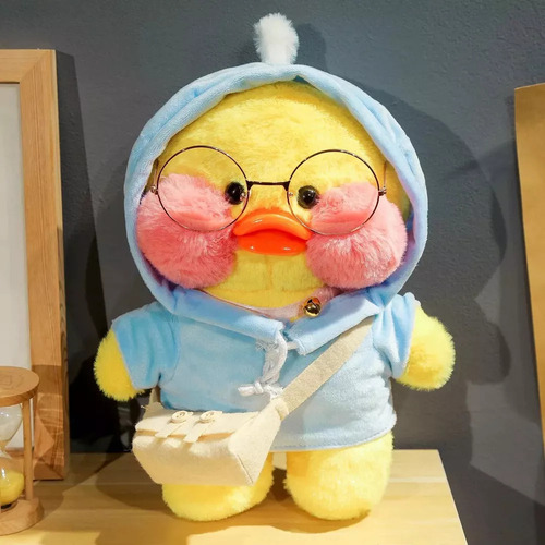 Para Bonito Peluche De 30 Cm Con Forma De Pato Amarillo Café