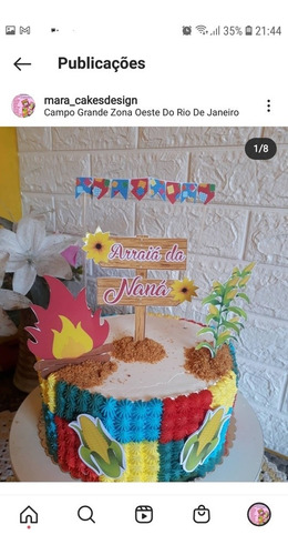 Imagem 4 de 5 de Bolos Decorados E Kit Festa
