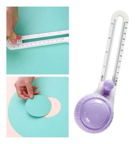 Cortador De CĂrculos Para Manualidades De Papel, Violeta