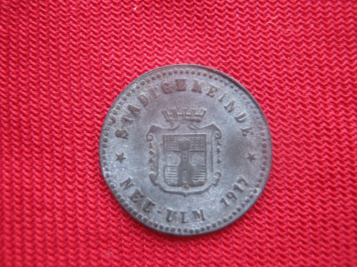 Alemania Stadt Neu - Ulm 5 Pfennig 1917 Notgeld