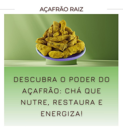 Chá De Açafrão Raiz-legítimo Curcuma Longa Linn 30g