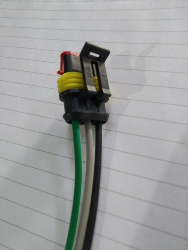 Imagen 3 de 4 de Ficha Conector Fiat Sensor Mariposa Diagnóstico 3 Cables