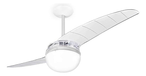 Ventilador De Teto Spirit 202 Branco Lustre Globo 220 V Diâmetro 111 Cm Material Das Pás 2 Quantidade De Pás 2 220v