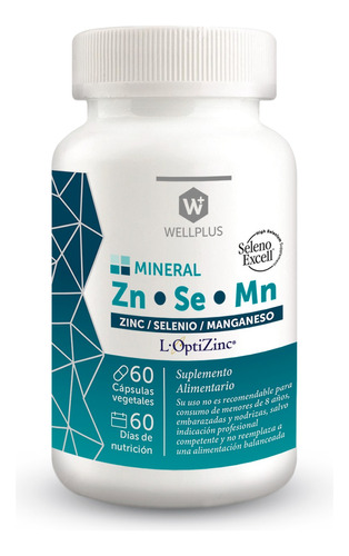 Zinc Selenio Manganeso  -  Zn/se/mn 60 Cápsulas