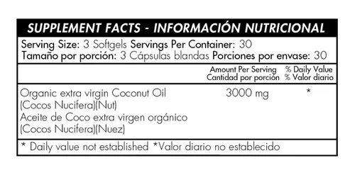 Aceite Coco Extravirgen 90 Soft - L a $61500