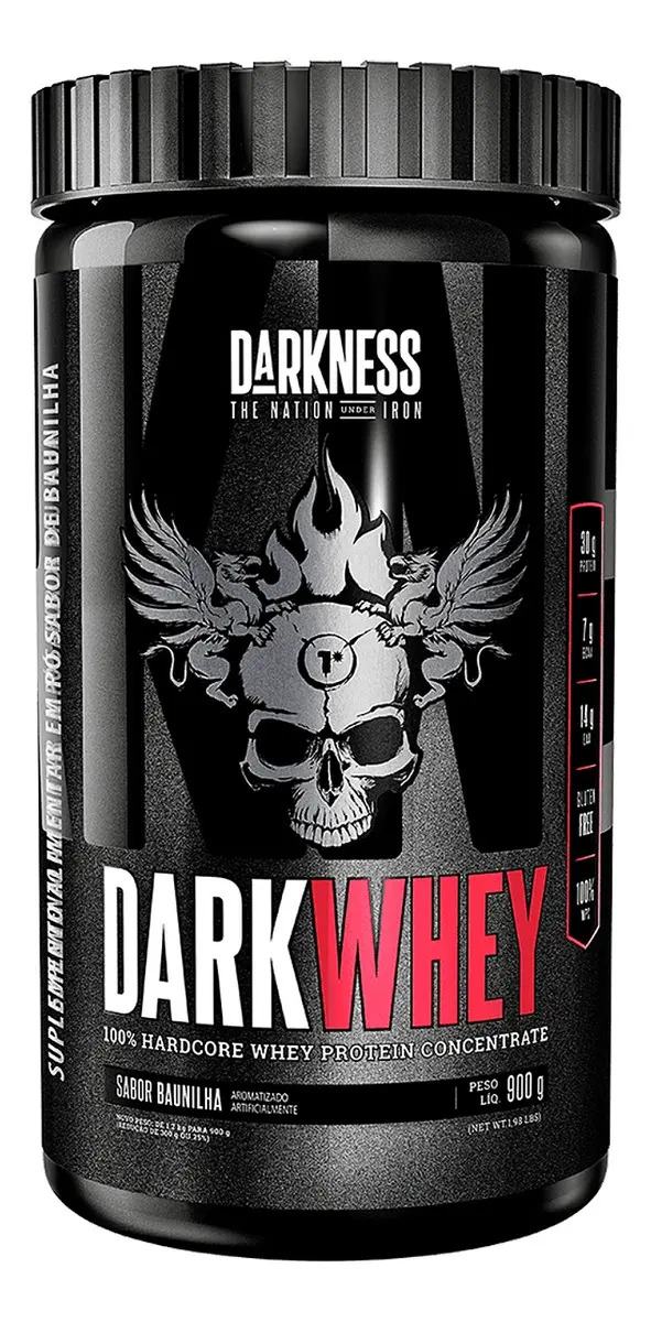 Whey Protein Concentrado Baunilha 900g - Darkness