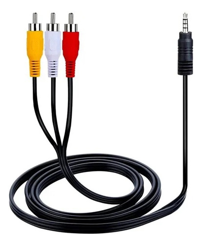 Cable Mini Plug 3.5 Mm 3 Rca Audio /video Stereo Premium Pin