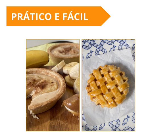 Kit 12 Forma Tortinha Mini Torta Lisa Furada Sem Fundo