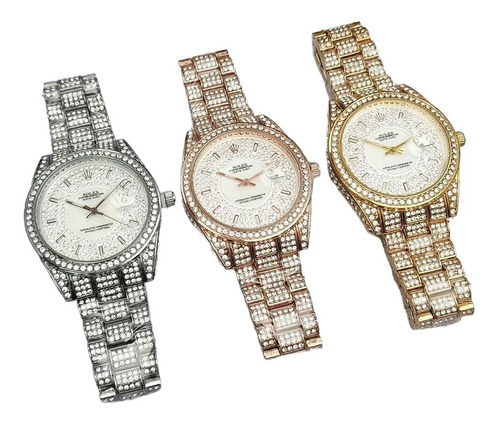 Reloj Nacarado Fino Para Mujer Hora Analoga + Envio