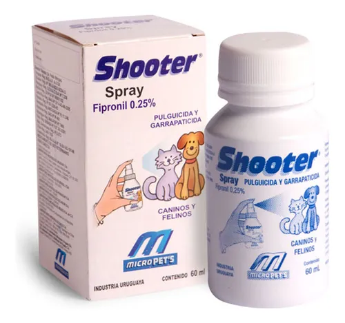 Pulguicida Shooter Spray Micropets Caninos Y Felinos