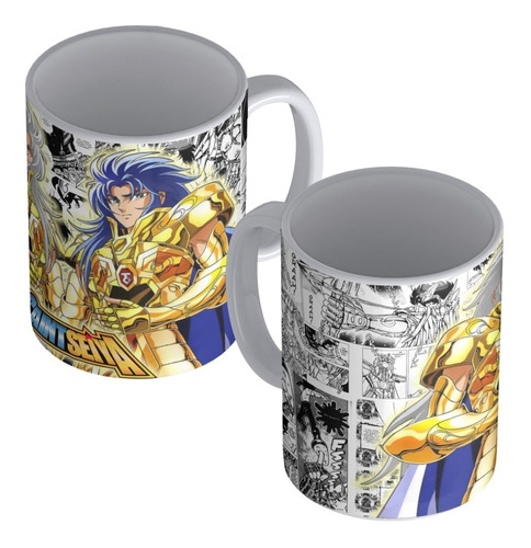 Taza Polimero Plastico Caballeros Del Zodiaco Saga Geminis