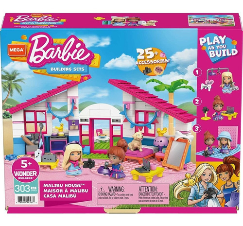Mega Construx Casa Malibú Barbie Building Sets Mattel