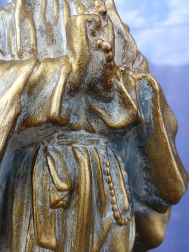 Estatua Virgen Lourdes Símil Bronce Sólo X Pedido Garantía