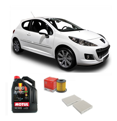 Kit De Filtros Y Aceite Motul 5w30 Peugeot 207 Gti 1.6 Thp