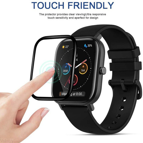 Película 3d Para Xiaomi Amazfit Gts 2e Kit Com 4 Unidade