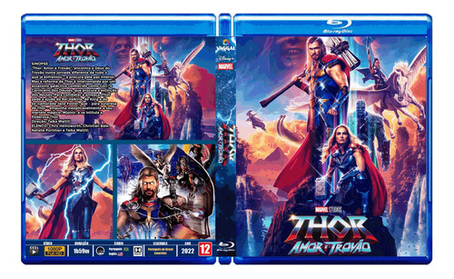 Blu-ray Filme Thor Amor E Trovão -2022 - Dublado E Legendado