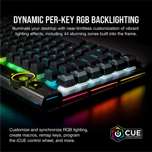Teclado Mecânico Para Jogos Corsair K100 Rgb Preto