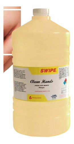 Jabón Líquido Para Manos Clean Hands Swipe 3.5l Mandarina+v