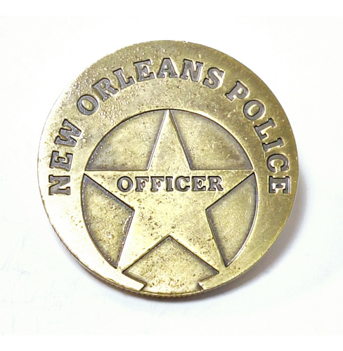 Moneda Policial, Metal Estampado, New Orleans Police