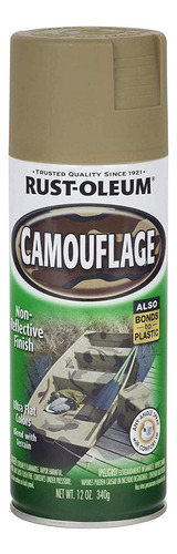 Pintura Spray Rust-oleum 340 Gr. Camuflado Mate Color Khaki