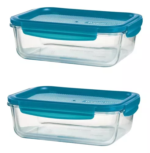 Tupper® Set X2 Hermetico 1,5l Premiaglass Tupperware® Vidrio