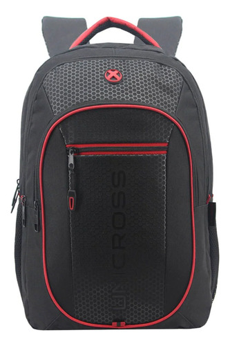 Mochila Espalda Urbana Unicross 18'' 62.3777 Color Negro 62.3777.1 Diseño De La Tela Liso