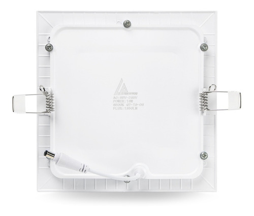 Imagem 7 de 10 de Kit 2 Painel Plafon Led 12w Quadrado Embutir Branco Frio
