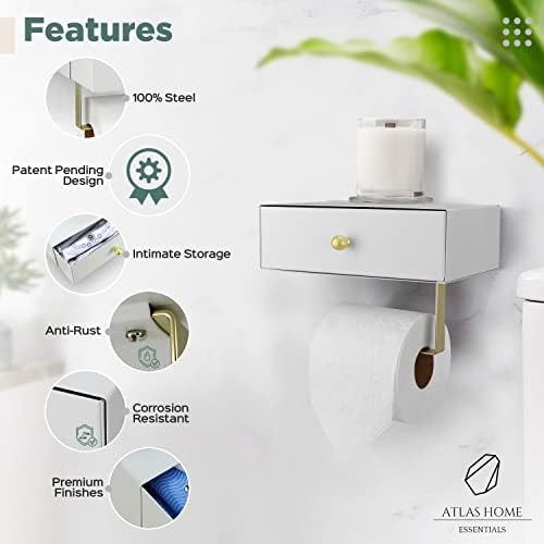 Atlas Home Portarrollos De Papel Higiénico Con Estante - Dis