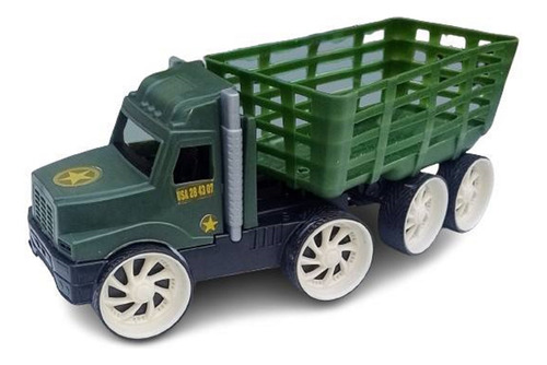Carro De Soldados Con Soldaditos Juguete L28cm A11cm A9cm