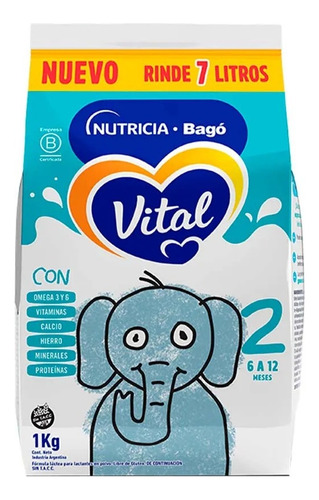 6un Vital 2 En Bolsa Pouch 1kg 6a12meses