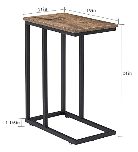 Vecelo C En Forma De Extremo Lado Del Sofá Mesa, Estilo Boca