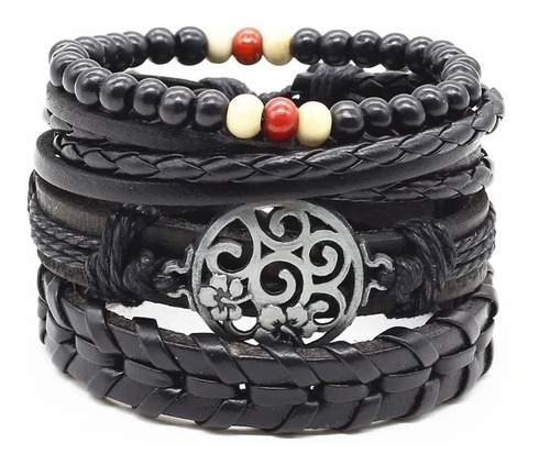 Pulsera Brazalete Manilla Placa Amor Cuero Hombre Y Mujer