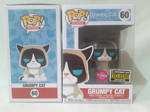 Grumpy Cat Flocked Pop! Entertainment Earth Exclusive