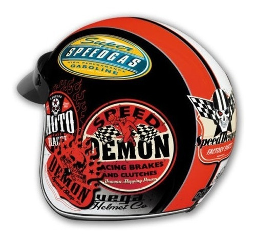 Casco Vega Tipo Cafe Racer, Custom, Bobber, Chopper, Harley