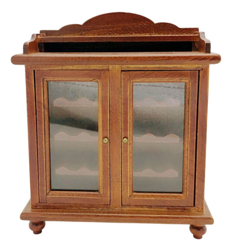 Mueble De Madera Para Vino A Escala 1/12, Micropaisaje,