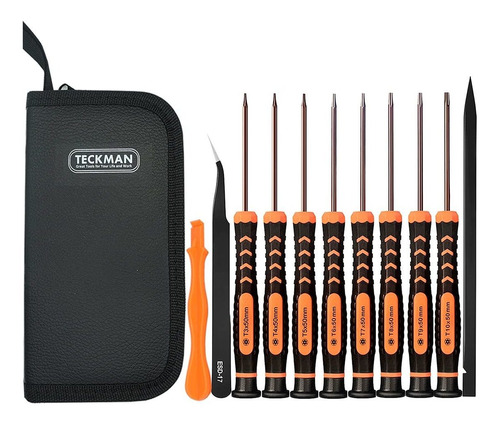 Teckman Juego De Destornilladores Torx 11 En 1 Con T3 T4 T5 