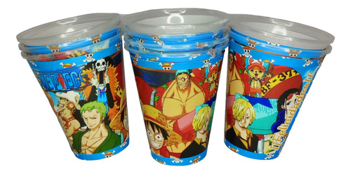Caja Dulcera + Platos + Vasos Kit Fiesta 20 Niños One Piece One Piece One Piece