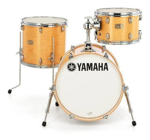 Batería Acústica Yamaha Stage Custom Birch Bombo 18 Sbp8f3nw Color Natural wood