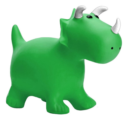 Dinosaurio De Goma Inflable Saltarin Verde Juguete Para Niño