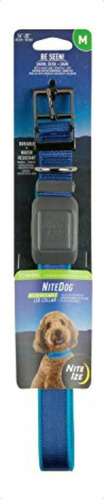 Nite Ize Nitedog Collar Led Recargable, Usb Recargable Con Color Azul