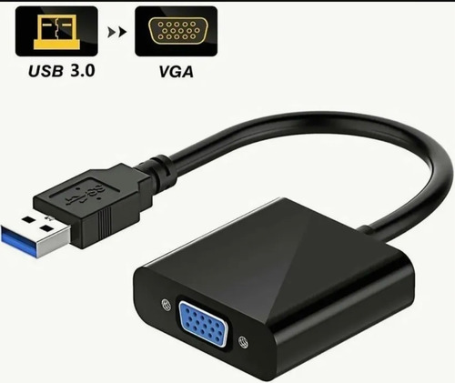 El Convertidor De Vídeo Usb 3.0 A Vga Se Conecta Al Monitor