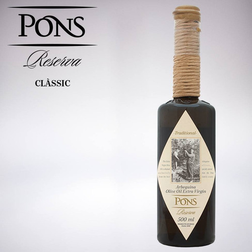 Aceite Oliva Extra Virgen Español Aceitunas 500ml Pons