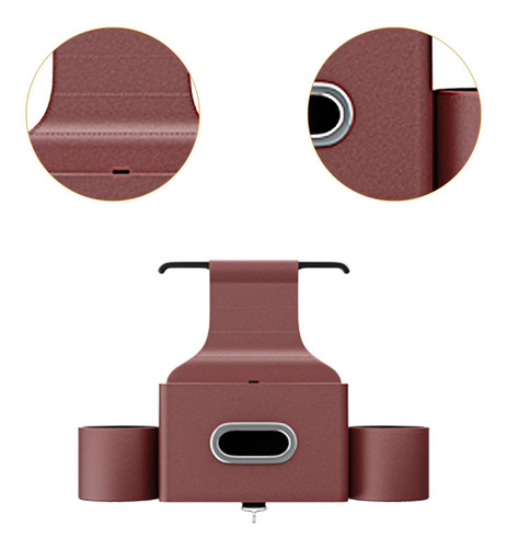 Contenedor De Almacenamiento Para Respaldo De Asiento, Rojo