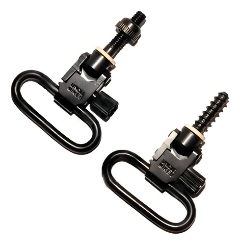 Anilletas Portafusil Correa Para Rifle Esling Sling Qd Adapt Color Negro
