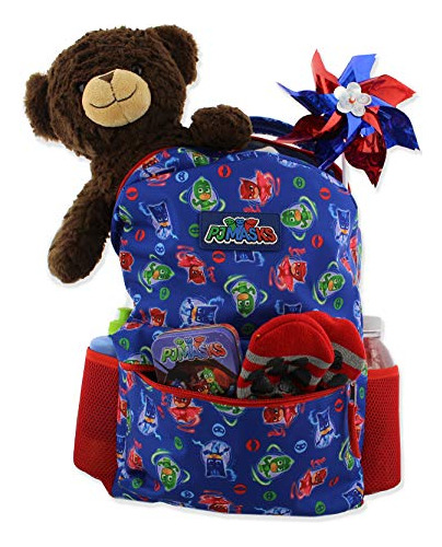 Mochila Escolar Disney Pj Masks De 16 Pulgadas Para Niños, T